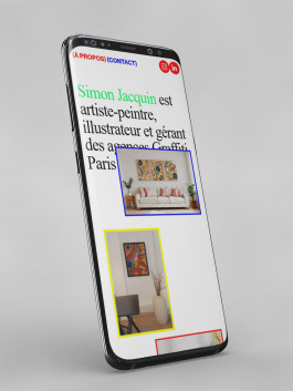 Simon Jacquin - Site web - mobile